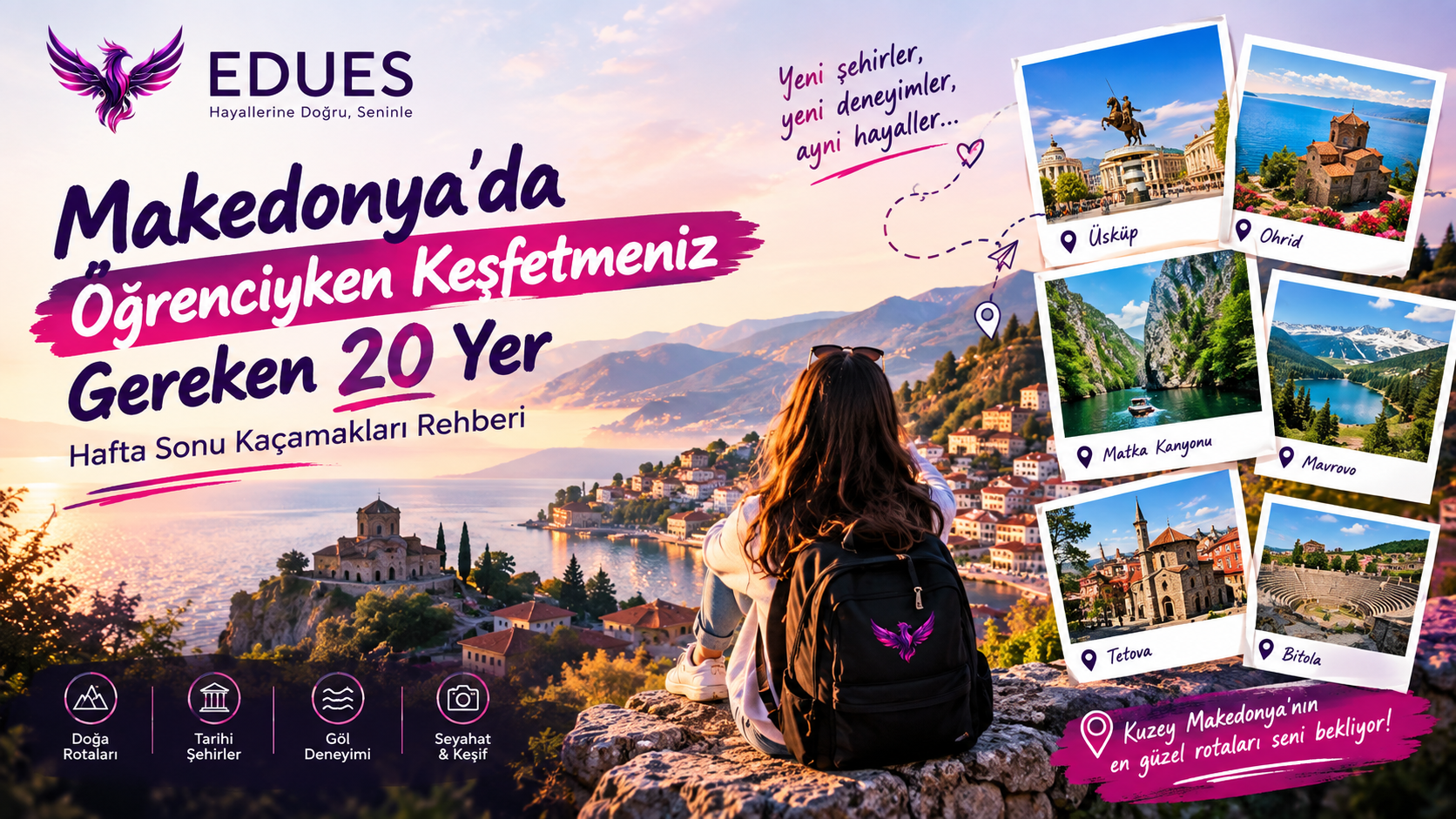 Makedonya’da Öğrenciyken Keşfetmeniz Gereken 20 Yer: Hafta Sonu Kaçamakları Rehberi